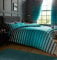 Gaveno Cavailia Luxurious Oscar Bed Set with Duvet Cover and Pillow Cases, Polyester-Cotton, Teal, Double