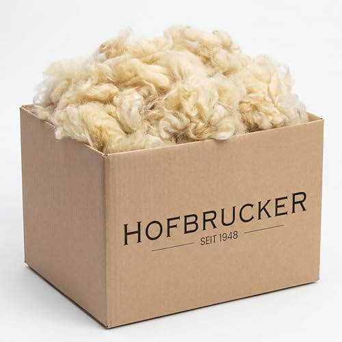 Hofbrucker® Universal Schafwolle Dünger - Unbehandelter natürlicher Schneckenschutz & Dünger für Garten & Hochbeet - Schafwolldünger für Gemüse gegen Schnecken (15kg)