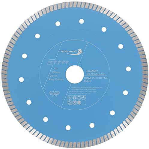PRODIAMANT Disco diamantato professionale 230 mm F33 per granito Krems pietra naturale, tagliapiastrelle tagliapiastrelle durevole extra sottile