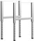 vidaXL 2X Werkbankgestell Höhenverstellbar Werkbankfuß Arbeitstisch Werkbank Gestell Tischgestell Tischbein Tischfuß Metall 55x(69-95,5) cm Grau