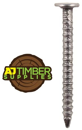 AJ Timber - 1KG Bags Bright ANNULAR Ring Shank Nails 65mm x 3.35