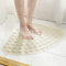 DINGC Eck-duschmatte rutschfest PVC Duschmatte, Viertelkreis Badematten mit Saugnapf und Ablauflöchern, Groß Duschwannenmatte 54x54cm für Dusche Dreieckiges Badezimmer oder Badewanne Massage(Beige)