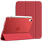 JETech Case for iPad mini (A17 Pro, 2024 Model, 7th Generation) / mini 6 (2021 Model, 6th Generation), Slim Stand Hard Back Shell Smart Cover with Auto Wake/Sleep (Red)
