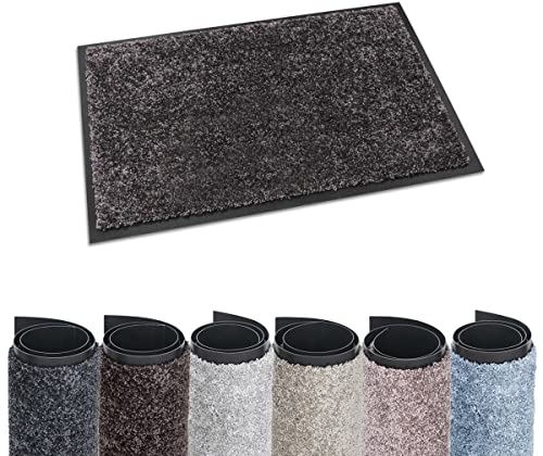 Studio M Fußmatte braun innen 40X60 cm OPTICLEAN - Schmutzfangmatte - rutschfeste Matte Braun