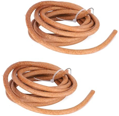 Agatige Nähmaschine Zubehör Set, Universelle Kompatibilität, 2 Stück Nähmaschinen-Ledergürtel, 70,9-Zoll-Nähmaschinengürtel mit gehäkeltem Lederantrieb, Lederriemen für Nähmaschinen mit Haken