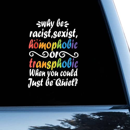 Bisexual Transgender Lesbian Sticker, LGBT Pride Vinly Decal for Cars Laptops, Windows, Walls, Fridge, Toilet And More,6 inch