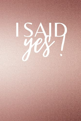 I Said Yes Wedding Planning Notebook | Gift idea for new engaged bride planning her wedding