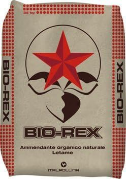 Bio-Rex stallatico per orti, giardini e colture da reddito a base di letame bovino, equino, avicolo e caprino disponibile in sacchi da 25 kg (75)