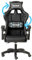 Baroni Home Sedia da Gaming Ergonomica con Massaggiatore Lombare, Sedia da Ufficio con Schienale Reclinabile con Cuscini Regolabili Poggiatesta e Supporto Schiena, Nero, Personalizzabile