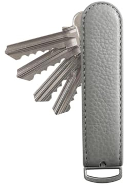 Jibbon Italienischer Premium-Leder-Schlüssel-Organizer – stilvoller Schlüsselhalter aus Edelstahl 316, kompakter EDC-Schlüsselanhänger, Platz für bis zu 9 Schlüssel, einschließlich Autoschlüssel,