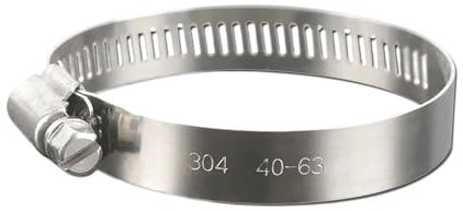 CooPo 1pcs 8mm-700mm Pipe Hose Clamps Stainless Steel Hoop Clamp Fuel Pipe Tube Clip Hardware Spring Water Plumbing (Size : 300-400mm)