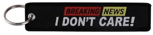 Schlüsselanhänger mit Aufschrift I Don 't Care!, lustiger Witz, Humor, Apathie, Apathie, Snarky, Attitude, Zing Beleidigung, Schlüsselanhänger, gemischt, 5.1 x 1.2 inches