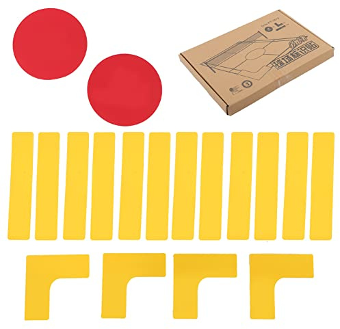 SUNGOOYUE Spielfeldlinienmarkierung, Starkes Silikon Sportspielplatz Grenzlinienmarkierungs Pickleball Markierungsset für Basketball, Volleyball, Tennis, Badminton