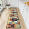 KIZYRQ Teppich Läufer für Flur Küche 80x300cm rutschfest Waschbar Teppichläufer, Polyester Dauerhaft 6mm Dicke Küchenläufer, Moderner Flurteppich für Wohnzimmer Schlafzimmer Korridor Kitchen