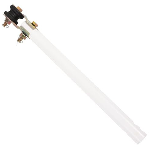 OSALADI Tige D'extension De Ventilateur De Plafond Tige De Descente De Ventilateur De Plafond Tige De Descente Longue À Double Trou Avec Poulie Pour Ventilateurs De Plafond Blanc 30 Cm