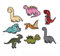 Buer Homie flicken zum aufbügeln kinder, patches zum aufbügeln, bügel patches (Dinosaurier 8 Stück)