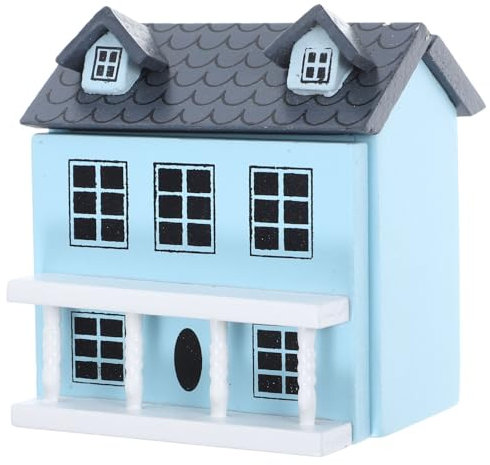 VICASKY Puppenhaus Goki Puppenhausmöbelzubehör Miniaturhaus-förmiger Schrank Modell 1:12 Holz-puppenhaus-vitrine Mini-bücherregal Holz-puppenhaus-bücherregal Für Puppenhaus-möbelzubehör