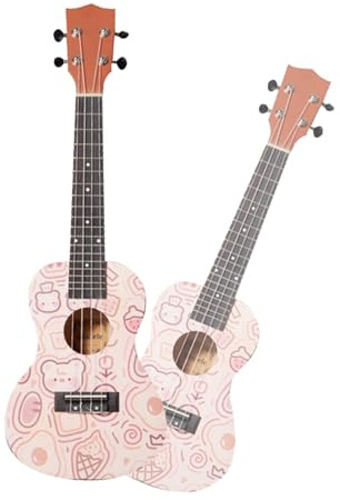 Anfänger-Spielinstrument, Ukulele, Gitarre, 58,4 cm, Braun