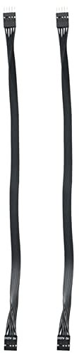 Uooduby 2 PièCes SéRies Carte MèRe HD Audio 9Pin Câble D'Extension Mâle à pour PC Bricolage Noir 30CM