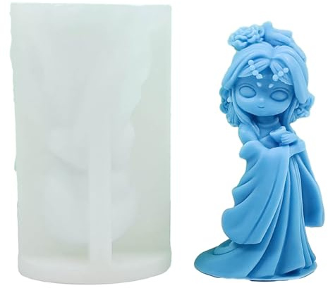 Pitadue 3D-Silikonform für alte Puppen, Silikonharz, Gießform, Wachsformen, Dekoration