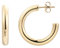 XENOX® Circle Creolen - Damen Ohrringe aus hochwertigem Edelstahl, 100% Wasserfest | X2662G