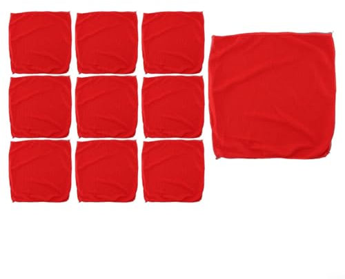 Sumsoctober Juego de 10 toallas de microfibra, paño de limpieza de microfibra, toallas sin pelusas, trapos de limpieza reutilizables para limpieza multiusos, paños sin pelusa para coches, cocinas y
