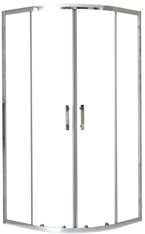 Milano Portland Chrome Reversible Quadrant Shower Enclosure - 700mm x 700mm