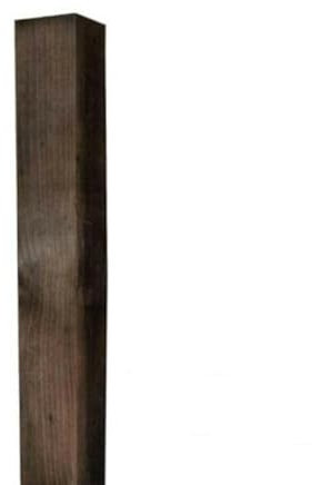 Fence Posts Timber Post 3x3 75x75mm Brown Pressure Treated Softwood Square Fencing Tanalised Gate Wood 2 x 1.2m