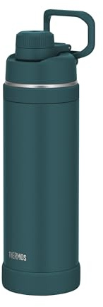 THERMOS ULTRALIGHT MAX Isolierflasche 1,00 l, 24 h kalt, deep teal mat | 12 h heiß, ultraleicht, absolut dicht, Edelstahl-Trinkflasche mit Tragegriff, für Sport, Outdoor & Reisen, grün