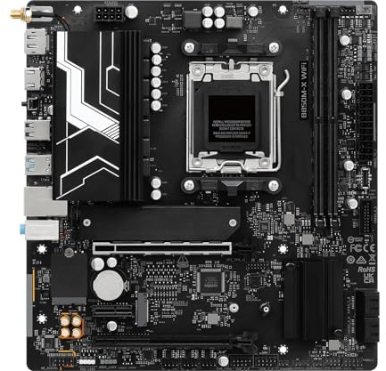 Schede madri Fit For ASRock B850M-X WiFi Micro-ATX Wi-Fi 6E AM5 AMD B850 DDR5 8200+(OC) Supporta CPU Ryzen 9000/8000/7000