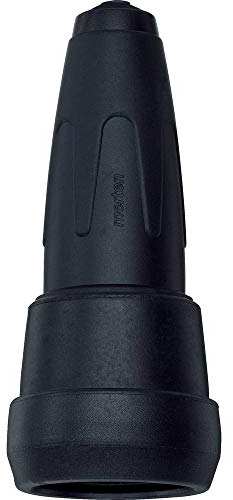 Merten 173092 Schwere Vollgummi-SCHUKO-Kupplung mit Schnappkragen, schwarz
