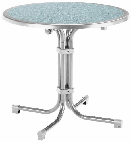 BEST 26538088 Tisch Boulevard rund, Durchmesser 80 cm, Silber