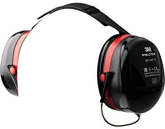 3M Peltor Optime III Kapselgehörschutz, Nackenbügel, SNR 35 dB, schwarz/rot