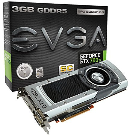 EVGA NVIDIA GTX 780 Ti Superclocked Grafikkarte, 3 GB