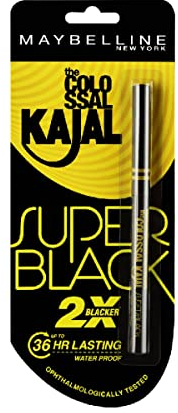 Maybelline New York Colossal Kajal, Super Black, 0.35g