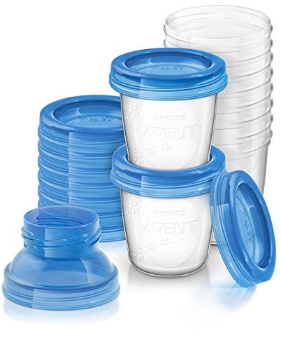 Philips AVENT - Vasos de almacenamiento de leche materna, 10 unidades