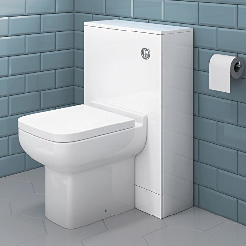 Short Projection Back To Wall Toilet + Bathroom Furniture Cloakroom WC Unit