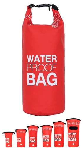 DonDon Dry Bag wasserdichte Tasche 2l, 5l, 10l, 15l, 20l, 30l Pack-Sack Beutel mit Schultergurt