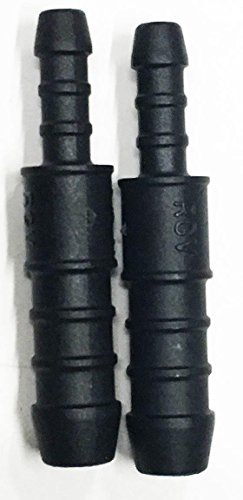 2 x 10mm-6mm Plastic Barbed Reducer Adapter Hose Connector Fuel Pipe Joiner