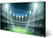 banjado Magnettafel schwarz 78 x 37cm / Magnetwand Metall/Magnetpinnwand als Memoboard/Pinnwand Magnettafel Küche, Büro, Kinderzimmer inkl. 4 Magnete & Montageset - Motiv Arena