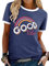 Dresswel Damen Good Vibes T-Shirt Regenbogen Muster Shirt Rundhals Kurzarm/Langarmshirt Oberteile Hemd Tops Bluse(11-Navy,L)