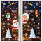 BOZHZO Pegatinas de Navidad 313 Pcs, Feliz Navidad Papá Noel Muñeco de Nieve Alce de la Puerta Decoración de la Ventana Reutilizable Bricolaje Pegatinas Electrostáticas para Fiesta.