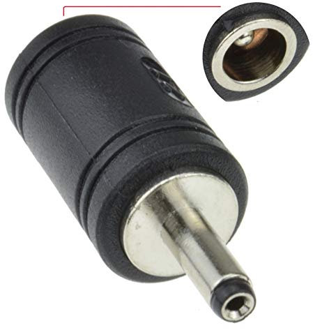 Adaptador de Corriente DC de 5.5 mm x 2.1 mm a 3.5 mm x 1.3 mm, Hembra a Macho, convertidor de Potencia coaxial para Equipos de CCTV, cámara de videovigilancia, Luces LED, portátil PC