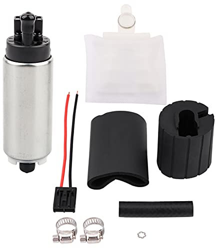 255LPH Pompe à Carburant électrique 12V, 15-90 PSI Pompe à Essence électrique Haute Pression Dans le Réservoir avec Kit D'installation GSS342,pompe à carburant
