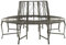 Tidyard Banc d'arbre Banc Rond de Jardin Banc d'extérieur en Acier 160 cm