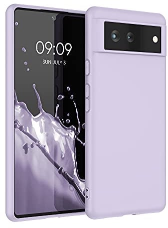 kwmobile Case Compatible with Google Pixel 6 Case - Soft Slim Protective TPU Silicone Cover - Lavender