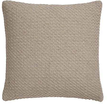 Drift Home - Hayden Kissen aus 100% recycelter Baumwolle, gefüllt, 43 x 43 cm, naturfarben