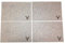 Tischset Filz Platzset 4er Set mit Hirschstickerei beige 45x35 cm