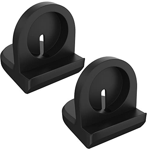 2-Pack Stand Compatible with Samsung Galaxy Watch-Nightstand Mode-Support Charger Bracket Integrated Cable Management Slot