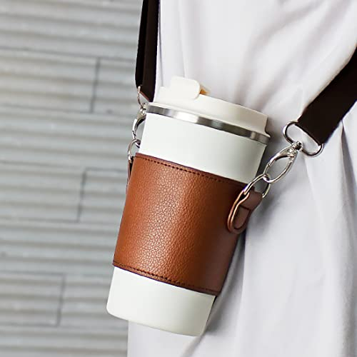 Trinkflaschen Schultergurt, Trinkflaschenhalter Umhängetasche Mit Abnehmbar Verstellbare Schultergurt Für Kaffeebecher Und Flasche Zum Umhängen, Universal Trinkflasche Tragegurt Für Radfahren Wandern